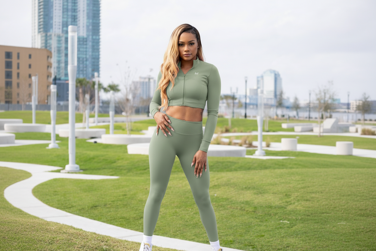 MyaVation Cropped Jacket Set